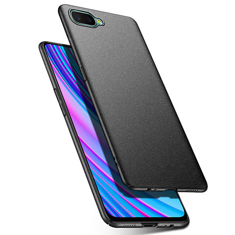 Handyhülle Hülle Kunststoff Schutzhülle Tasche Matt P03 für Oppo R17 Neo Schwarz