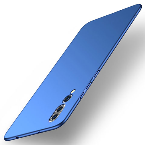 Handyhülle Hülle Kunststoff Schutzhülle Tasche Matt R01 für Huawei P20 Pro Blau