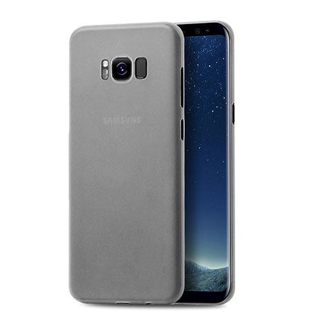 Handyhülle Hülle Kunststoff Schutzhülle Tasche Matt S01 für Samsung Galaxy S8 Plus Grau