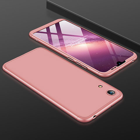 Handyhülle Hülle Kunststoff Schutzhülle Tasche Matt Vorder und Rückseite 360 Grad für Huawei Honor 8A Rosegold