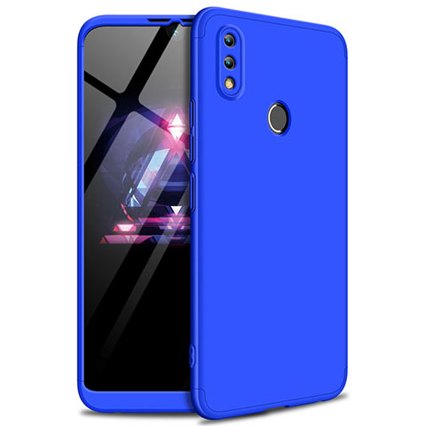 Handyhülle Hülle Kunststoff Schutzhülle Tasche Matt Vorder und Rückseite 360 Grad für Huawei Honor 8X Max Blau