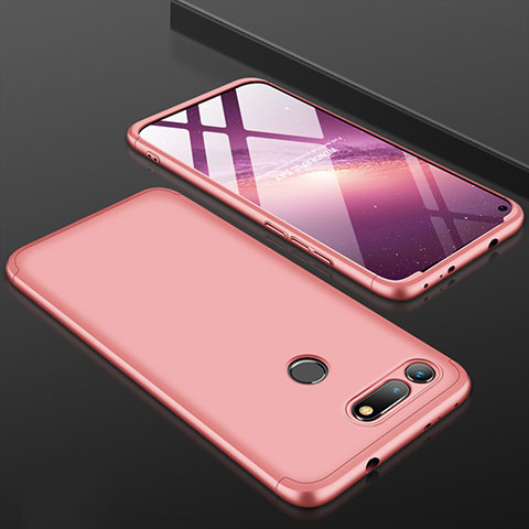 Handyhülle Hülle Kunststoff Schutzhülle Tasche Matt Vorder und Rückseite 360 Grad für Huawei Honor V20 Rosegold