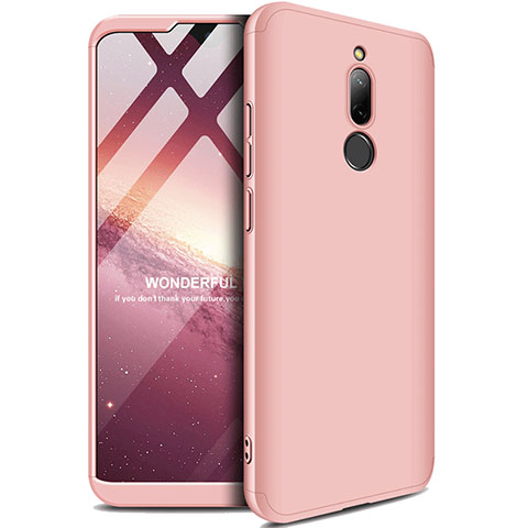 Handyhülle Hülle Kunststoff Schutzhülle Tasche Matt Vorder und Rückseite 360 Grad M01 für Xiaomi Redmi 8 Rosegold