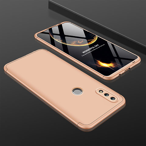 Handyhülle Hülle Kunststoff Schutzhülle Tasche Matt Vorder und Rückseite 360 Grad Q01 für Huawei Honor 10 Lite Gold