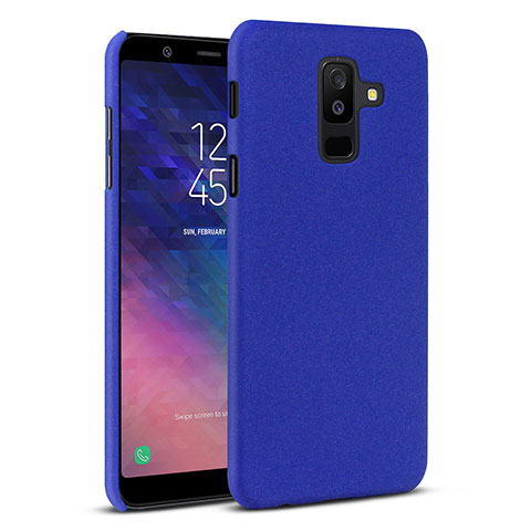 Handyhülle Hülle Kunststoff Schutzhülle Tasche Treibsand für Samsung Galaxy A6 Plus Blau