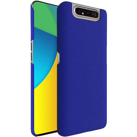 Handyhülle Hülle Kunststoff Schutzhülle Tasche Treibsand für Samsung Galaxy A80 Blau