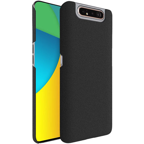 Handyhülle Hülle Kunststoff Schutzhülle Tasche Treibsand für Samsung Galaxy A80 Schwarz