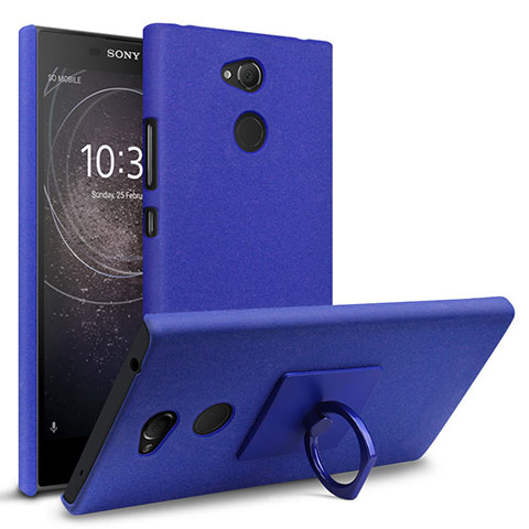 Handyhülle Hülle Kunststoff Schutzhülle Tasche Treibsand für Sony Xperia L2 Blau