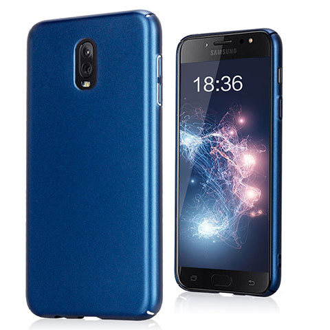 Handyhülle Hülle Kunststoff Schutzhülle Treibsand für Samsung Galaxy J7 Plus Blau