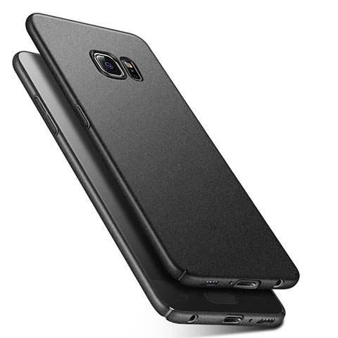 Handyhülle Hülle Kunststoff Schutzhülle Treibsand Q01 für Samsung Galaxy S6 Duos SM-G920F G9200 Schwarz