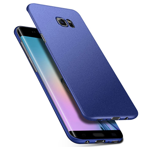 Handyhülle Hülle Kunststoff Schutzhülle Treibsand Q01 für Samsung Galaxy S6 Edge SM-G925 Blau