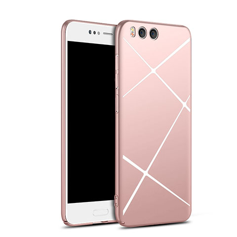 Handyhülle Hülle Kunststoff Tasche Matt Line für Xiaomi Mi Note 3 Rosegold