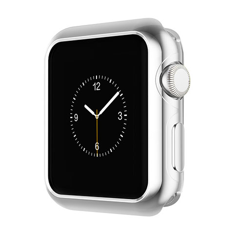 Handyhülle Hülle Luxus Aluminium Metall Rahmen A01 für Apple iWatch 2 38mm Silber