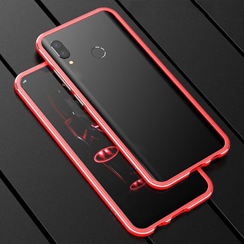 Handyhülle Hülle Luxus Aluminium Metall Rahmen Spiegel 360 Grad Tasche für Huawei Nova 3i Rot