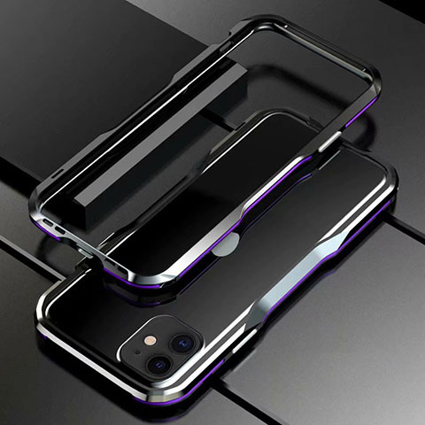 Handyhülle Hülle Luxus Aluminium Metall Rahmen Tasche für Apple iPhone 11 Plusfarbig