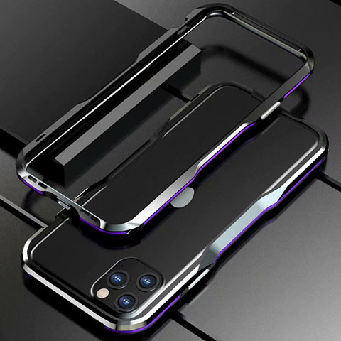 Handyhülle Hülle Luxus Aluminium Metall Rahmen Tasche für Apple iPhone 11 Pro Max Plusfarbig