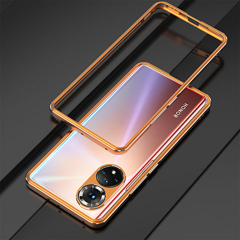 Handyhülle Hülle Luxus Aluminium Metall Rahmen Tasche für Huawei Honor 50 Pro 5G Orange