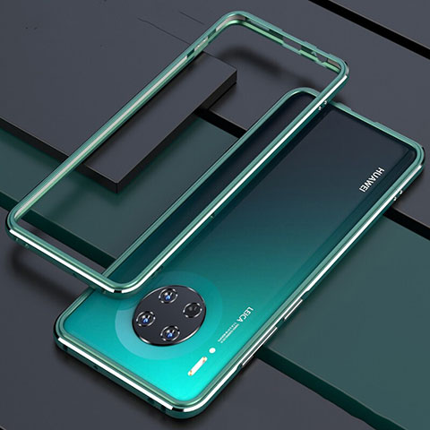 Handyhülle Hülle Luxus Aluminium Metall Rahmen Tasche für Huawei Mate 30E Pro 5G Cyan