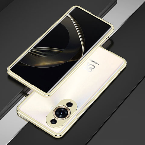 Handyhülle Hülle Luxus Aluminium Metall Rahmen Tasche für Huawei Nova 11 Gold