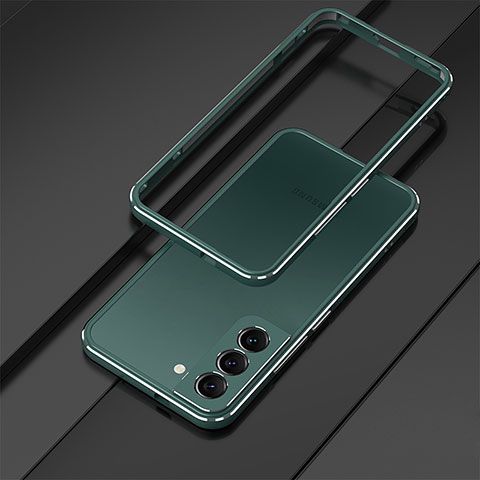 Handyhülle Hülle Luxus Aluminium Metall Rahmen Tasche für Samsung Galaxy S23 5G Grün