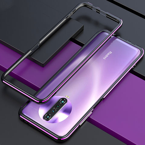 Handyhülle Hülle Luxus Aluminium Metall Rahmen Tasche für Xiaomi Redmi K30 4G Violett