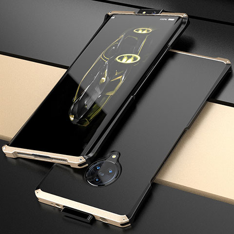 Handyhülle Hülle Luxus Aluminium Metall Tasche für Vivo Nex 3S Gold