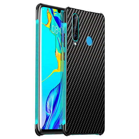 Handyhülle Hülle Luxus Aluminium Metall Tasche T03 für Huawei Nova 4e Cyan