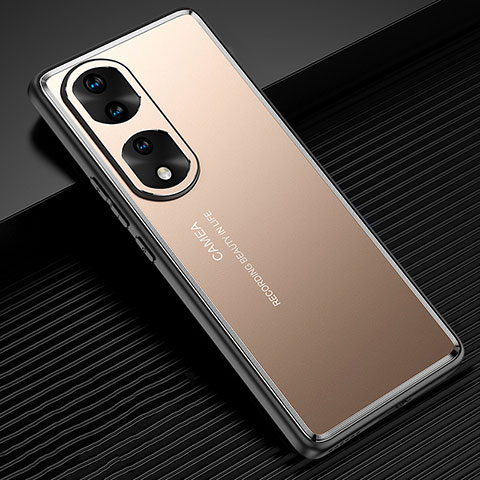 Handyhülle Hülle Luxus Aluminium Metall und Silikon Rahmen Tasche JL2 für Huawei Honor 70 Pro 5G Gold