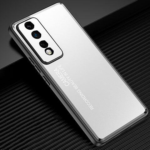 Handyhülle Hülle Luxus Aluminium Metall und Silikon Rahmen Tasche JL2 für Huawei Honor 80 GT 5G Silber