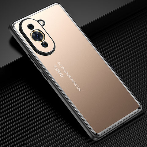 Handyhülle Hülle Luxus Aluminium Metall und Silikon Rahmen Tasche JL2 für Huawei Nova 10 Pro Gold