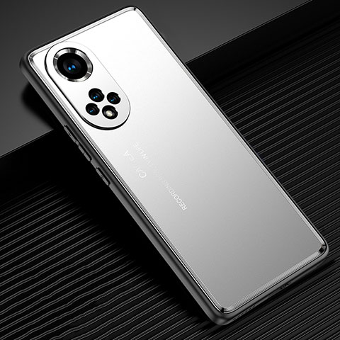 Handyhülle Hülle Luxus Aluminium Metall und Silikon Rahmen Tasche JL2 für Huawei Nova 9 Pro Silber