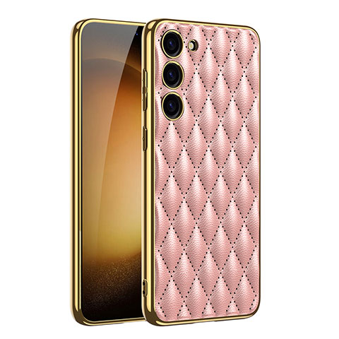 Handyhülle Hülle Luxus Leder Schutzhülle AC1 für Samsung Galaxy S21 5G Rosa