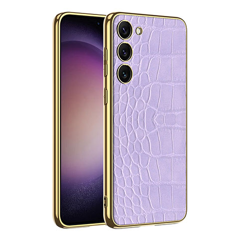 Handyhülle Hülle Luxus Leder Schutzhülle AC2 für Samsung Galaxy S22 5G Violett