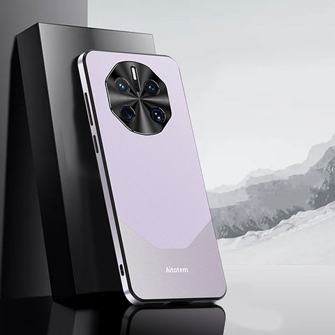 Handyhülle Hülle Luxus Leder Schutzhülle AT1 für Huawei Mate 50 RS Violett