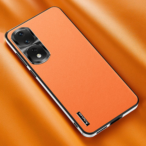 Handyhülle Hülle Luxus Leder Schutzhülle AT2 für Huawei Honor 90 Pro 5G Orange