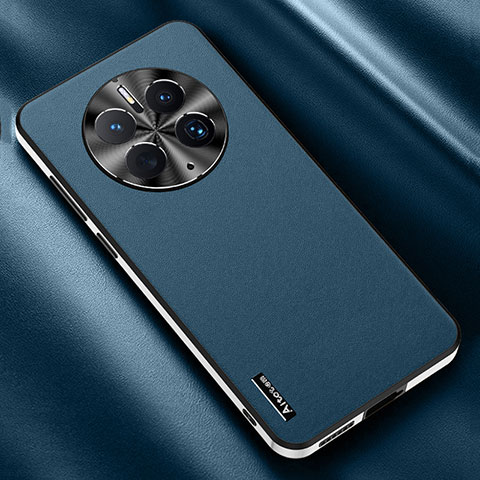 Handyhülle Hülle Luxus Leder Schutzhülle AT2 für Huawei Mate 50 Pro Blau