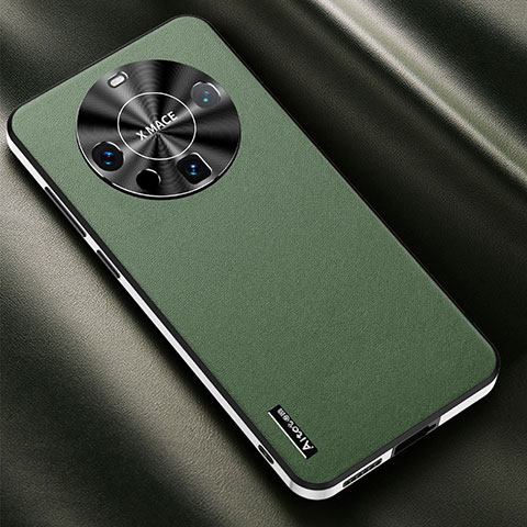 Handyhülle Hülle Luxus Leder Schutzhülle AT2 für Huawei Mate 60 Pro Grün