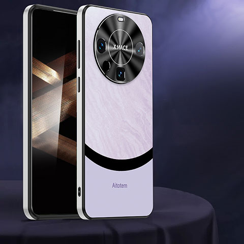 Handyhülle Hülle Luxus Leder Schutzhülle AT4 für Huawei Mate 60 Pro Violett