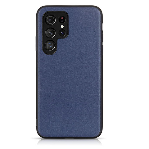 Handyhülle Hülle Luxus Leder Schutzhülle B01H für Samsung Galaxy S25 Ultra 5G Blau