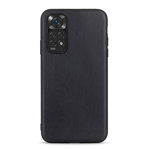Handyhülle Hülle Luxus Leder Schutzhülle B01H für Xiaomi Redmi Note 11 4G (2022) Schwarz