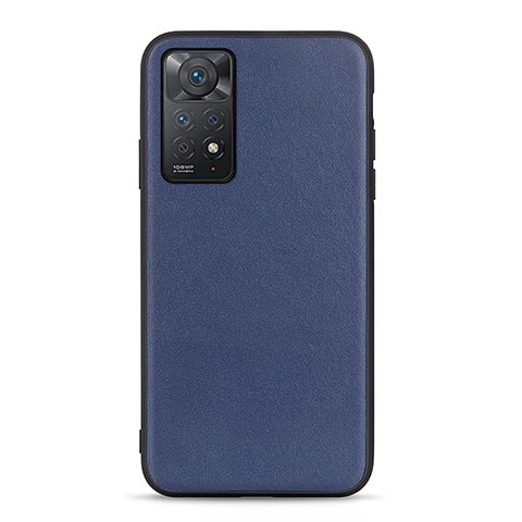 Handyhülle Hülle Luxus Leder Schutzhülle B01H für Xiaomi Redmi Note 11 Pro 4G Blau