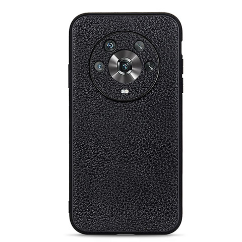 Handyhülle Hülle Luxus Leder Schutzhülle B02H für Huawei Honor Magic4 5G Schwarz