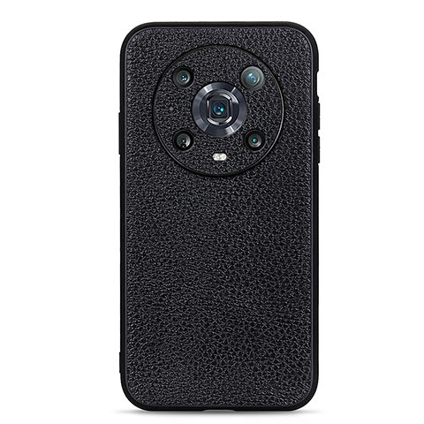 Handyhülle Hülle Luxus Leder Schutzhülle B02H für Huawei Honor Magic4 Pro 5G Schwarz