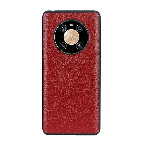 Handyhülle Hülle Luxus Leder Schutzhülle B02H für Huawei Mate 40 Pro Rot