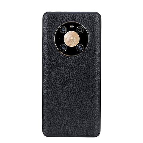 Handyhülle Hülle Luxus Leder Schutzhülle B02H für Huawei Mate 40 Schwarz