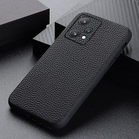 Handyhülle Hülle Luxus Leder Schutzhülle B02H für Realme V25 5G Schwarz