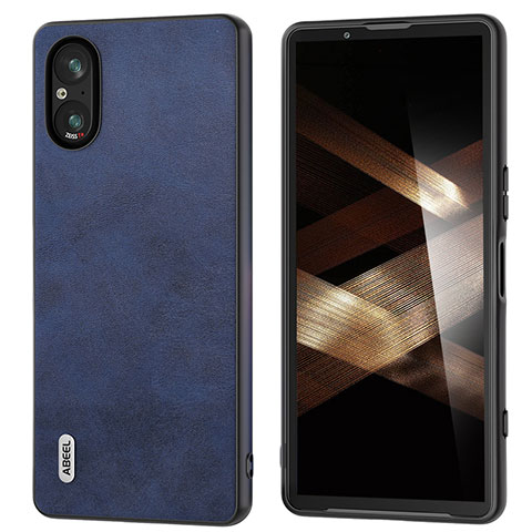 Handyhülle Hülle Luxus Leder Schutzhülle B02H für Sony Xperia 5 V Blau