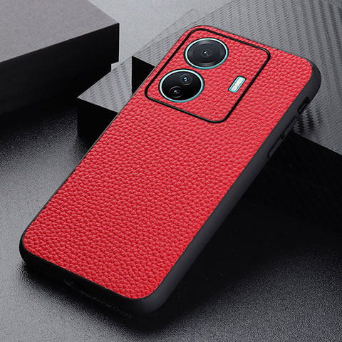 Handyhülle Hülle Luxus Leder Schutzhülle B02H für Vivo iQOO Z6 Pro 5G Rot