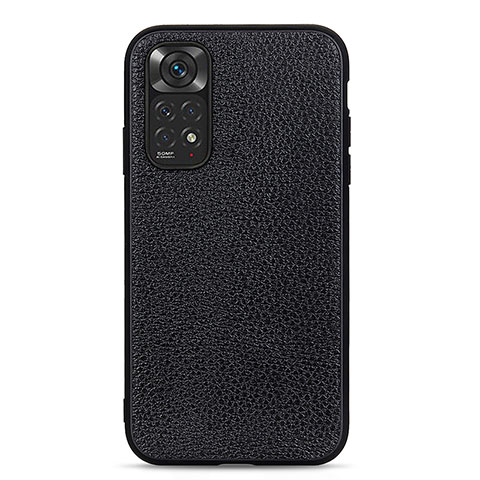 Handyhülle Hülle Luxus Leder Schutzhülle B02H für Xiaomi Redmi Note 11 4G (2022) Schwarz