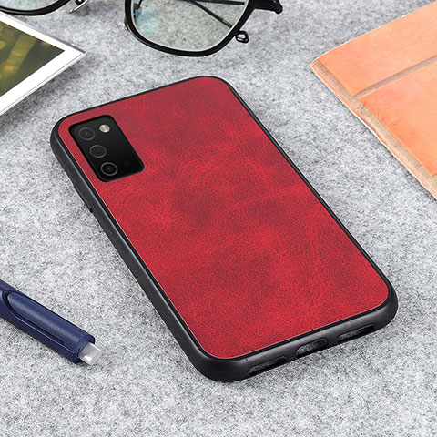 Handyhülle Hülle Luxus Leder Schutzhülle B03H für Samsung Galaxy A02s Rot